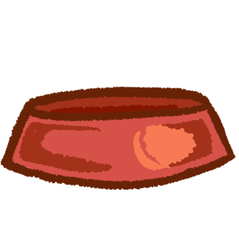  a red dog bowl